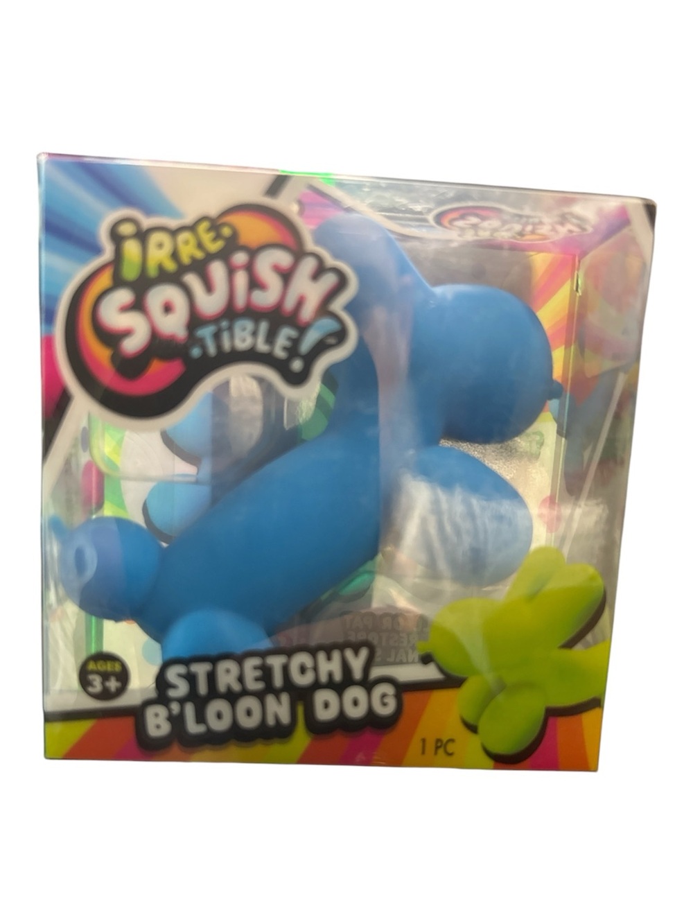 Stretchy Blue B'loon Dog Plush Toy